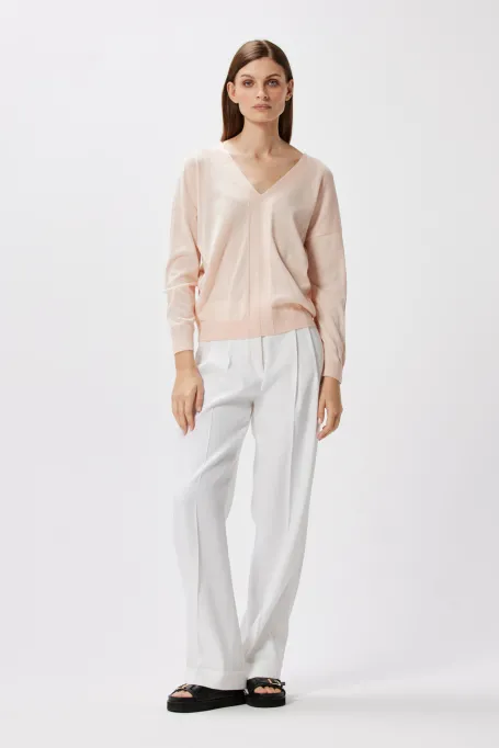 Blůza s výstřihem do V