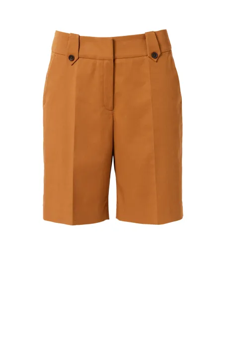 Oranžové bavlněné šortky do saka