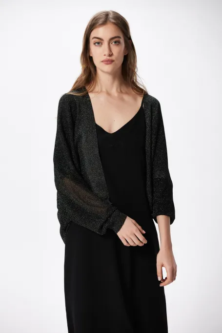 Černý kardigan