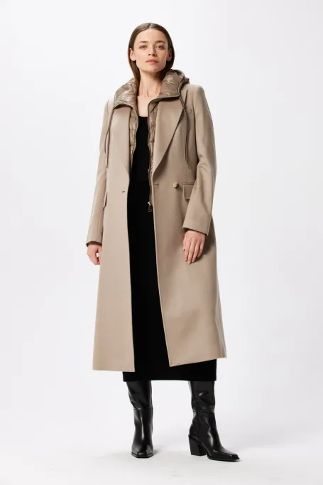 Vlněný kabát z kašmíru