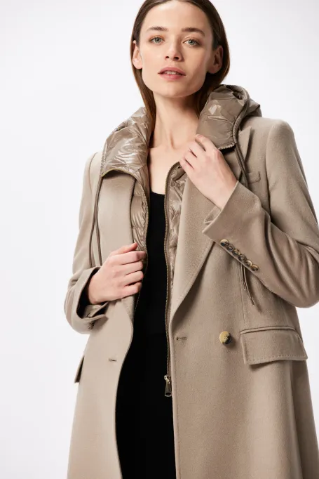 Vlněný kabát z kašmíru