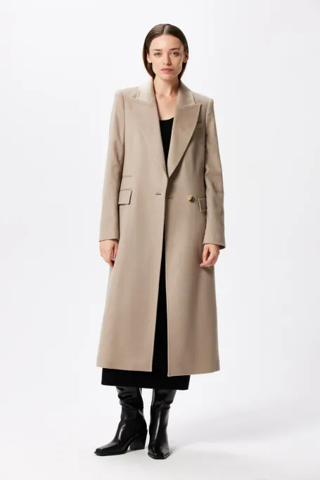 Vlněný kabát z kašmíru