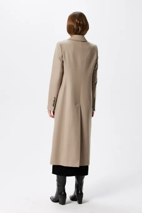 Vlněný kabát z kašmíru