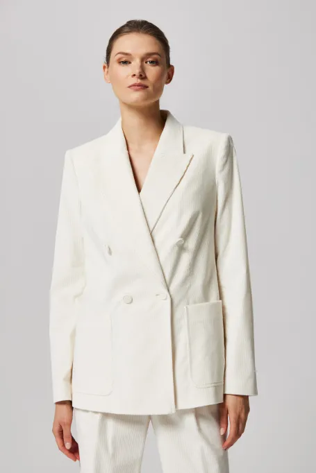 Bílý sako do obleku