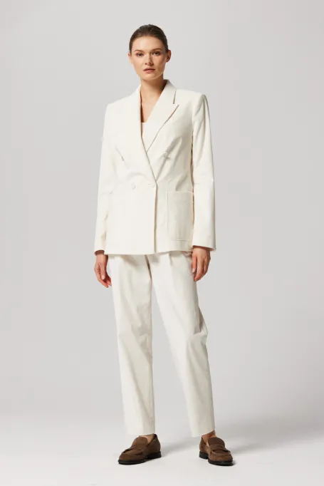Bílý sako do obleku