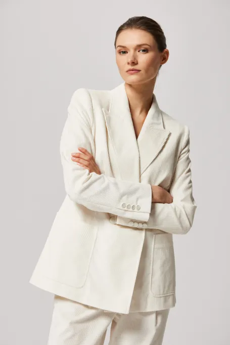 Bílý sako do obleku