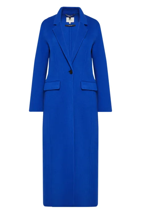 Dlouhý vlněný kabát doubleface