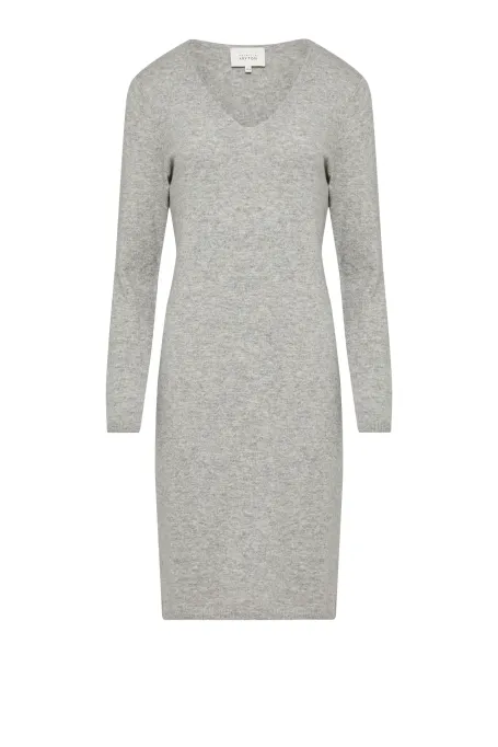 Šedé kašmírové šaty