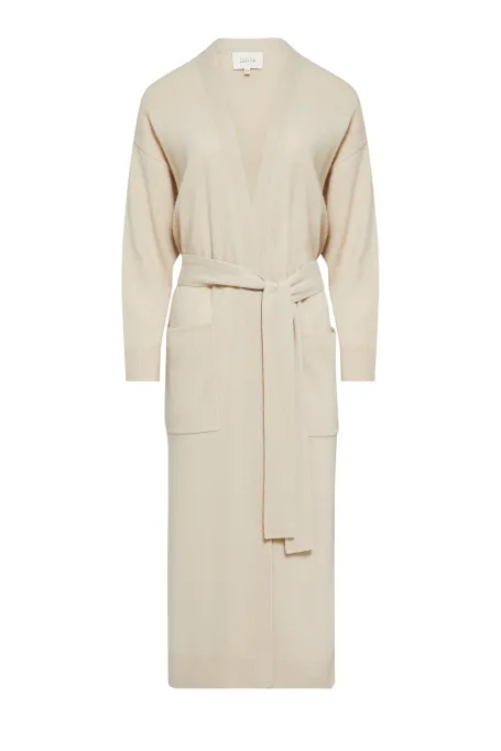 Dlouhý kardigan z kašmíru a merino vlny