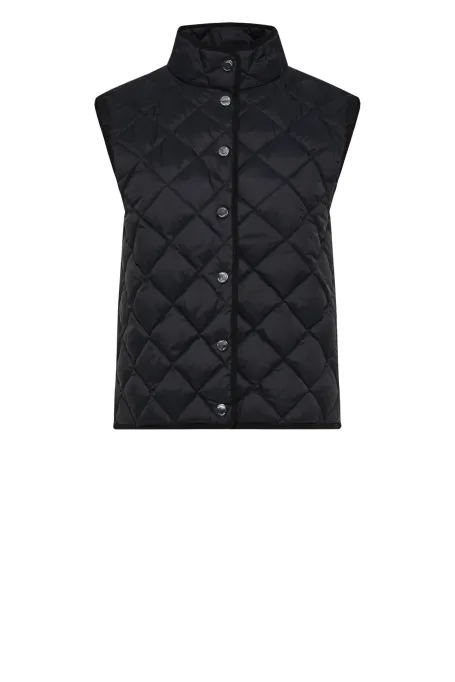 Černá prošívaná vesta