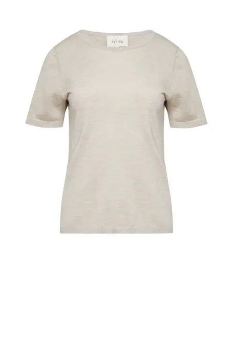 Béžová blůza z merino vlny