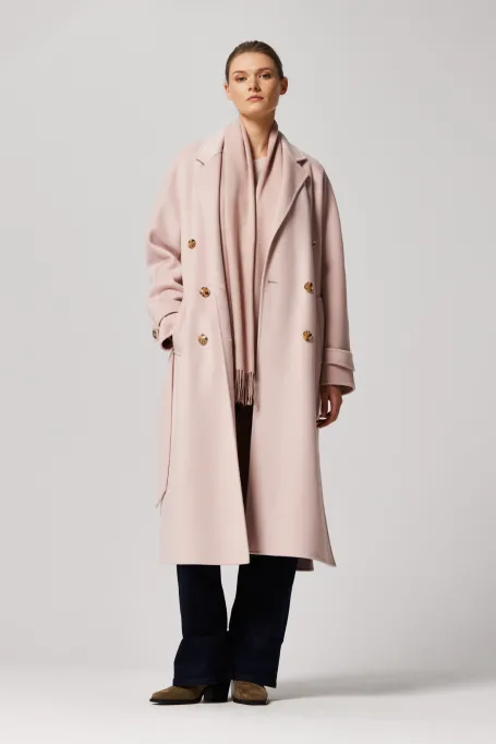 Kabát s hedvábím doubleface