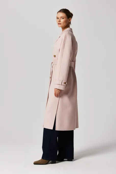 Kabát s hedvábím doubleface