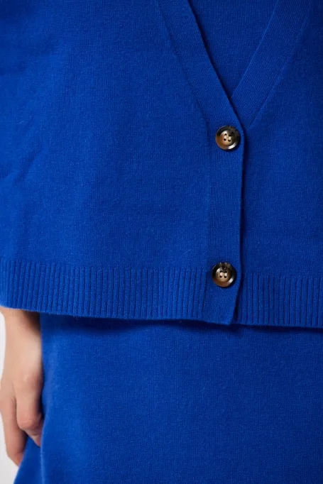 Krátký kardigan s kašmírem