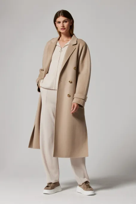 Kabát s hedvábím doubleface