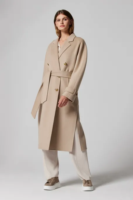 Kabát s hedvábím doubleface