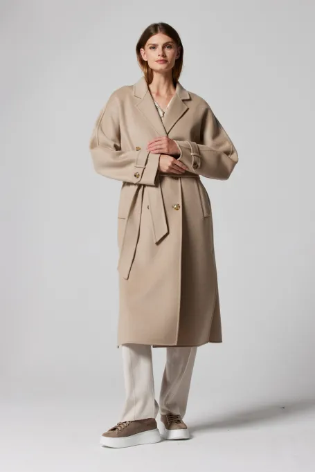 Kabát s hedvábím doubleface