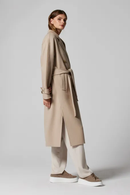 Kabát s hedvábím doubleface