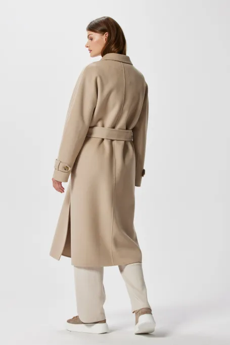 Kabát s hedvábím doubleface