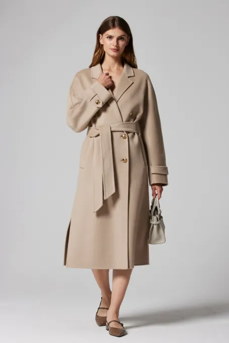 Kabát s hedvábím doubleface