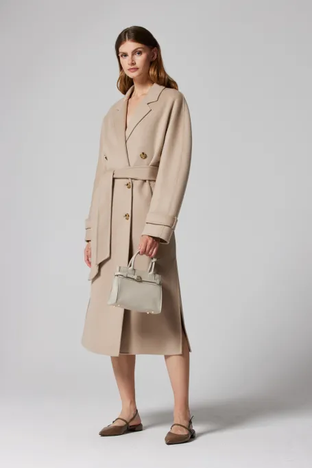 Kabát s hedvábím doubleface