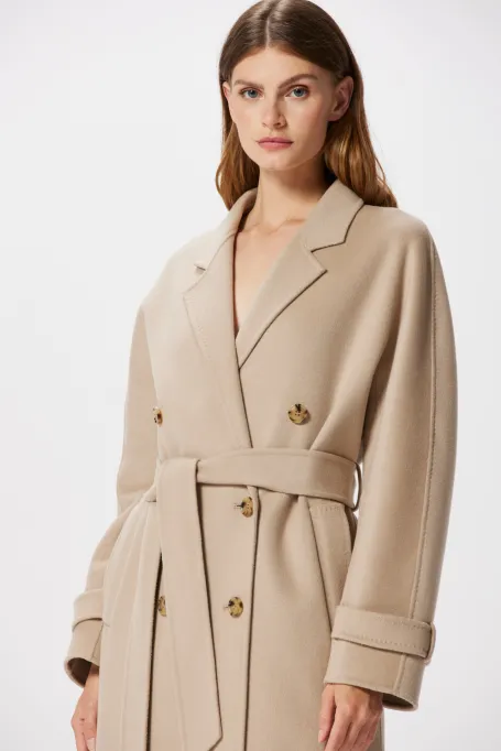 Kabát s hedvábím doubleface