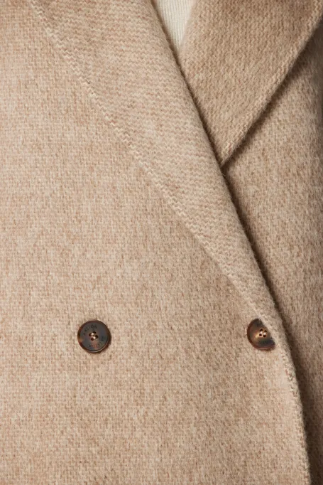 Kabát s alpakou doubleface