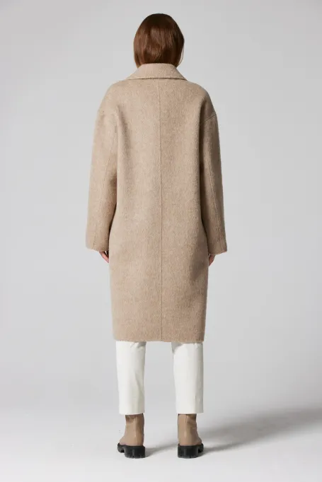 Kabát s alpakou doubleface