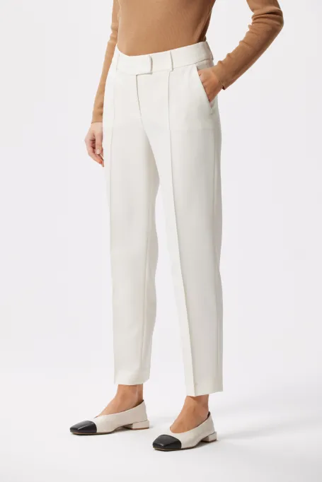 Bílé oblekové kalhoty Lotto