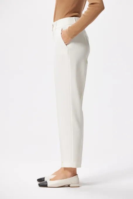 Bílé oblekové kalhoty Lotto
