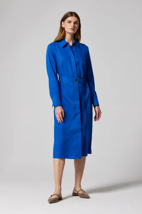 Košilové šaty s opaskem