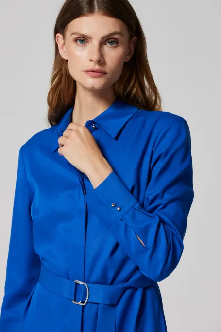 Košilové šaty s opaskem