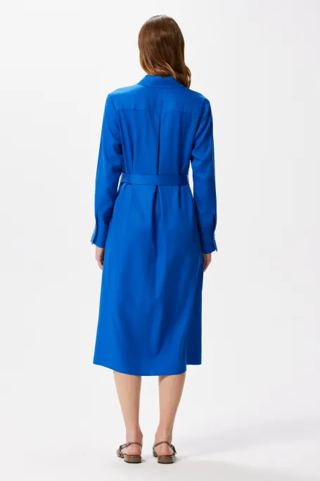 Košilové šaty s opaskem