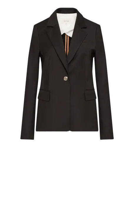 Černý vlněný sako ke kostýmu