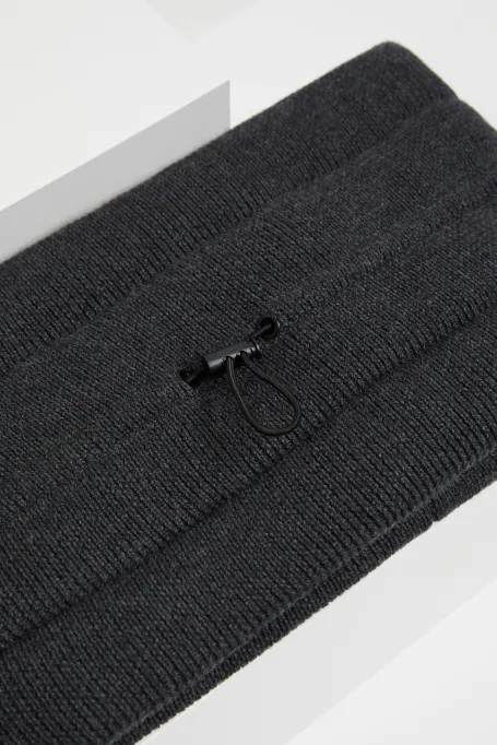 Šedý nákrčník z merino vlny