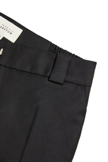Černé vlněné kalhoty ke kostýmu