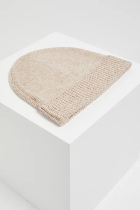 Vlněná čepice s kašmírem