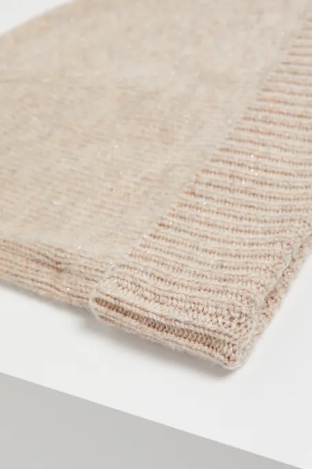 Vlněná čepice s kašmírem