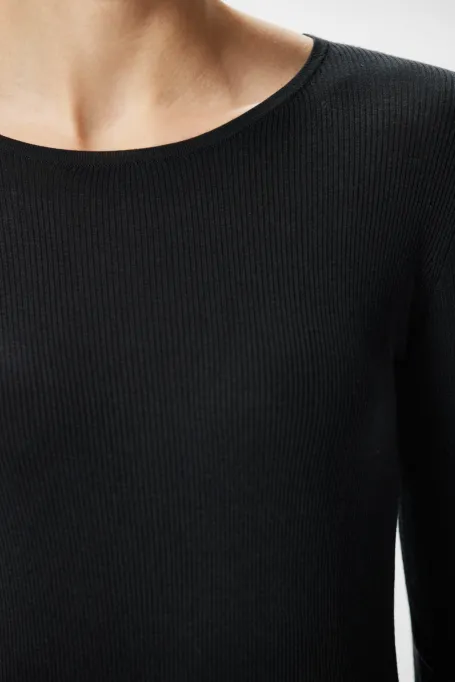 Šedá blůza s hedvábím Emilly