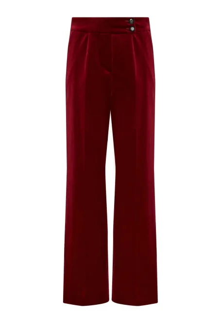 Sametové kalhoty k obleku