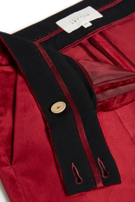 Sametové kalhoty k obleku