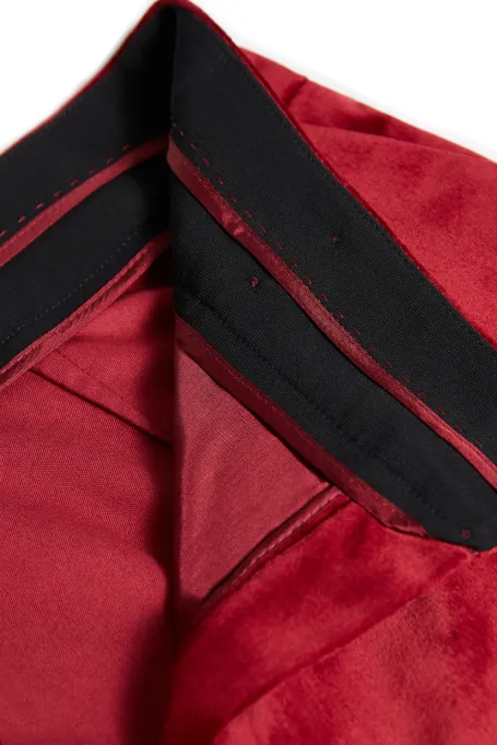 Sametové kalhoty k obleku