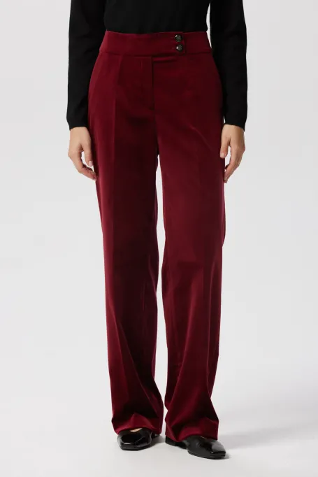 Sametové kalhoty k obleku