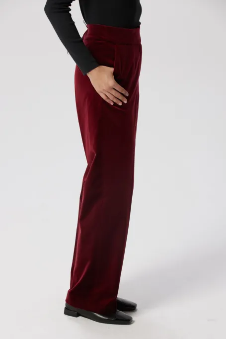 Sametové kalhoty k obleku