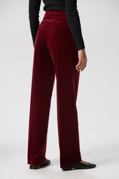 Sametové kalhoty k obleku