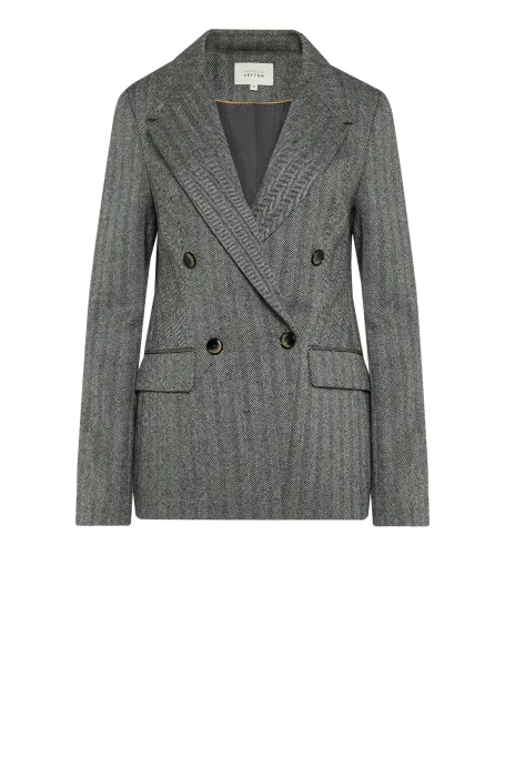 Vlněný blejzr v herringbone