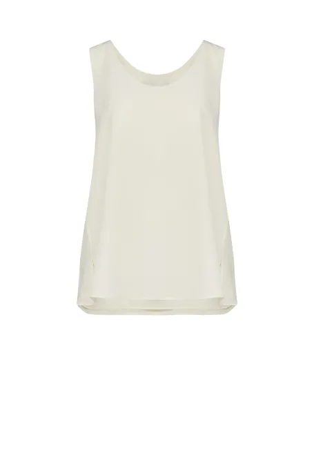 Bílá hedvábná blůza