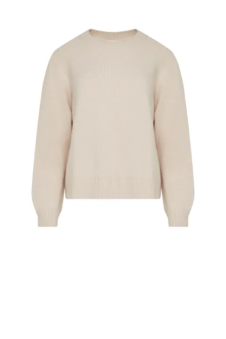 Nude blůzka s yackou vlnou