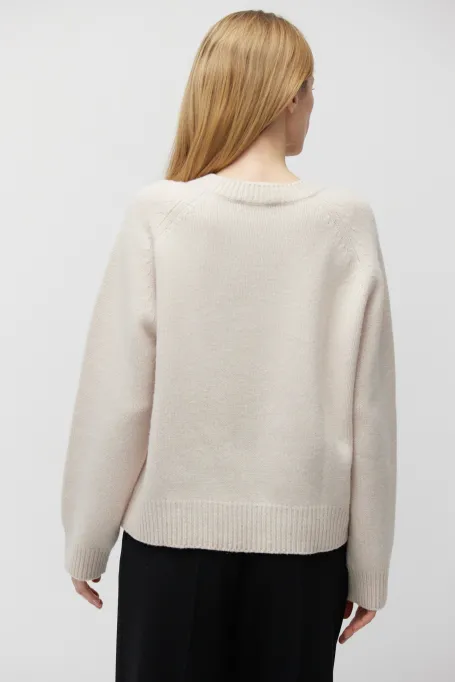 Nude blůzka s yackou vlnou