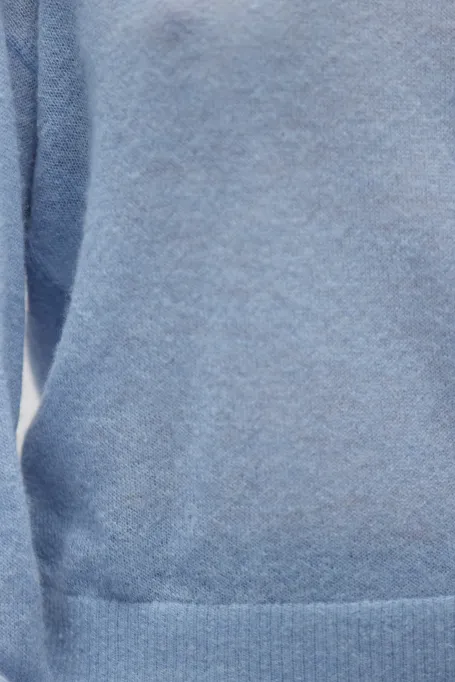Modrá blůza s alpakovou vlnou